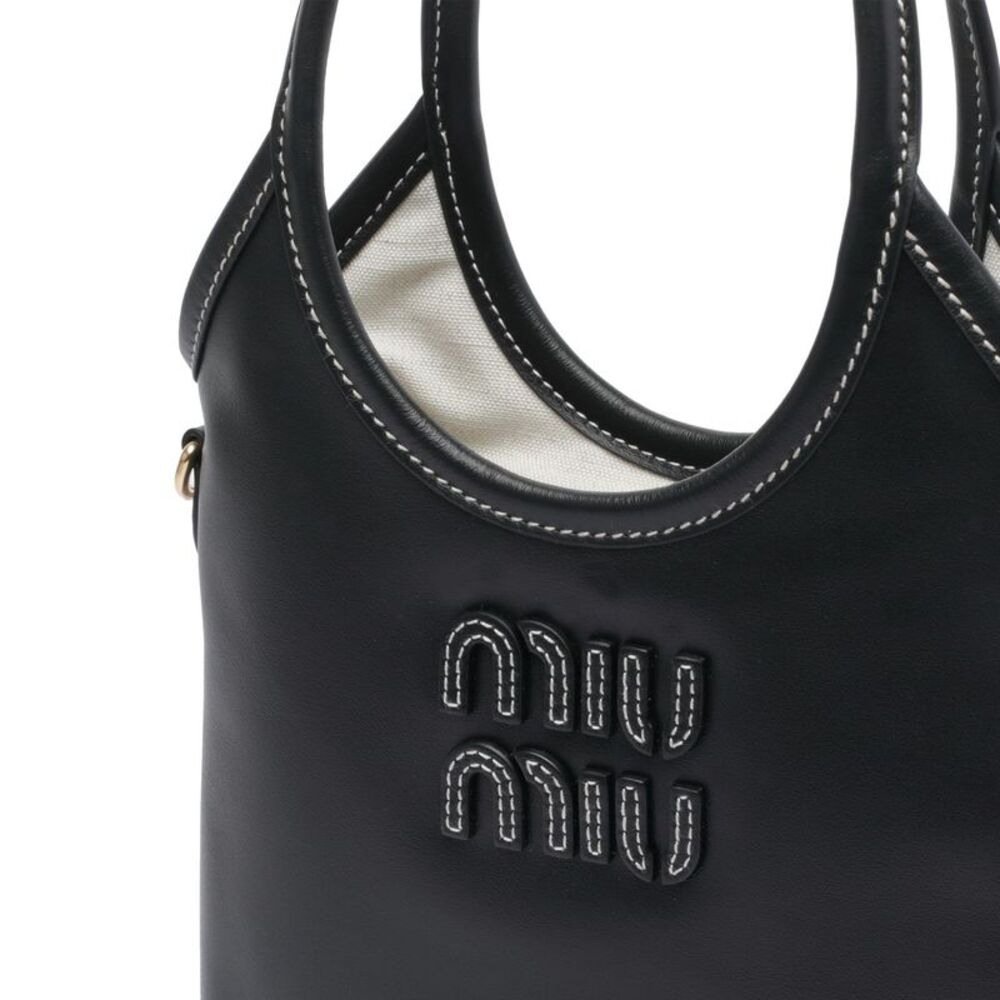 Miu Miu Women Ivy Leather Handbag - Picture 4 of 4